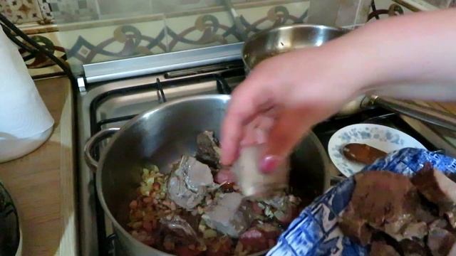 Свиной язык с овощами. смотреть онлайн