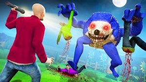 ДЕМОН СОНИК ОХОТИТСЯ НА НАС! ОПАСНЫЙ МОНСТР ПРОТИВ ЛЮДЕЙ! ВЫЖИТЬ В ЛЕСУ В Garry`s Mod