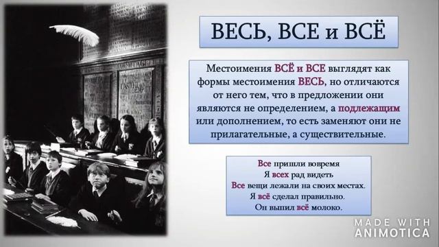 Определительные местоимения смотреть онлайн