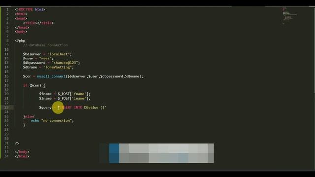 How to insert form data php to mysql Database | Db connection | insertion of data to database смотреть онлайн