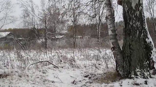 жизнь в деревне. первый снег. смотреть онлайн