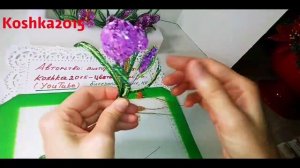 КРОКУСЫ из бисера МК от Koshka2015 - цветы из бисера,  бисероплетение Beaded flowers DIY