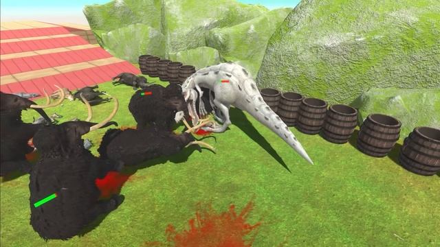 SPINOSAURUS OF EVOLUTION VS Trex Godzillas Dinosaur Jurassic Park 3 - Animal Revolt Battle Simulato смотреть онлайн