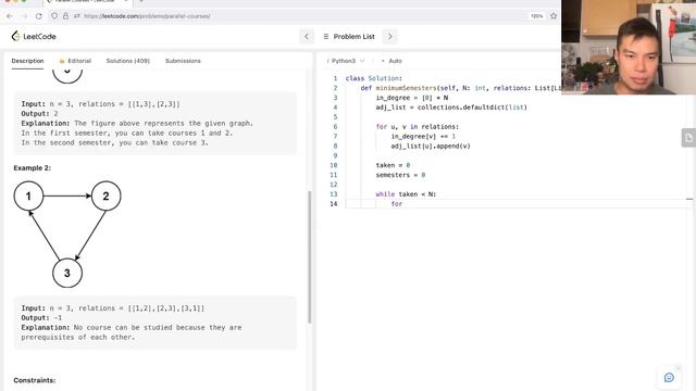 1136. Parallel Courses (Leetcode Medium) смотреть онлайн