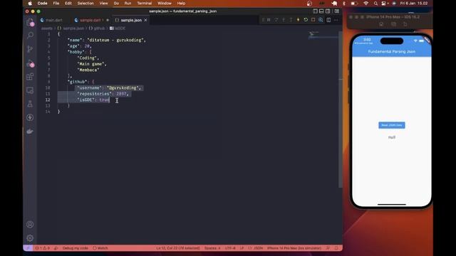 Fundamental Rest Api Flutter - Memulai parsing JSON di Flutter: Dasar Part 2 #flutter #restapi #jso смотреть онлайн