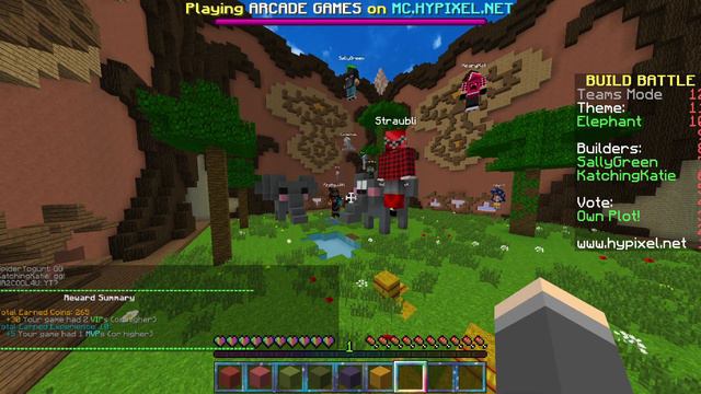Minecraft | Pooping Elephants? W/SallyGreen | Build Battle смотреть онлайн