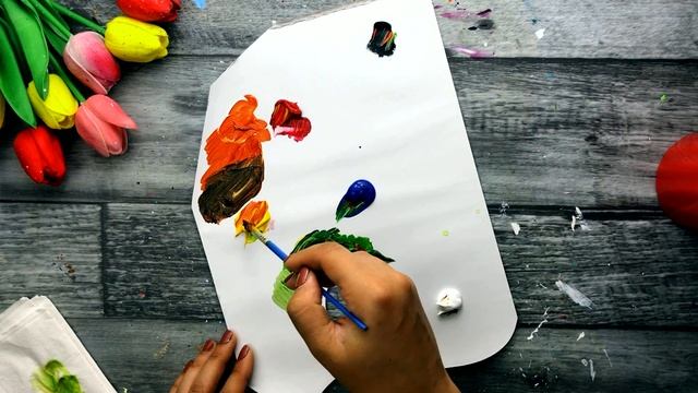 КАК СМЕШИВАТЬ ЦВЕТА • Оранжевый, фиолетовый, зеленый, коричневый • Из трех красок смотреть онлайн