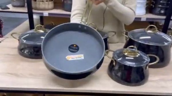 Набор кастрюлей BRIONI (Бриони) Marble Stone