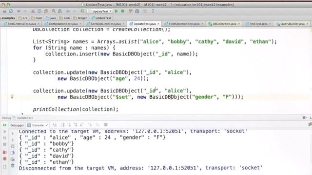 m101j 15 java update remove смотреть онлайн
