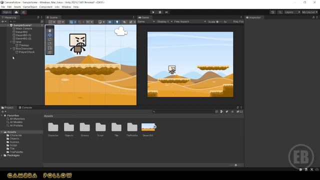 Unity 2D Tutorial | Camera Follow смотреть онлайн