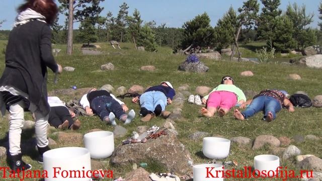 Звук Кристальных чаш. Клеточный массаж. Медитация Любви. Японский сад в Литве. смотреть онлайн
