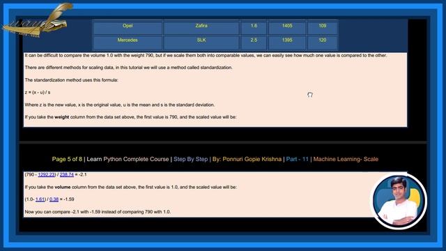 Learn Machine Learning Complete Course |Step By Step| Scale |Ponnuri Gopie Krishna |Part-11 смотреть онлайн