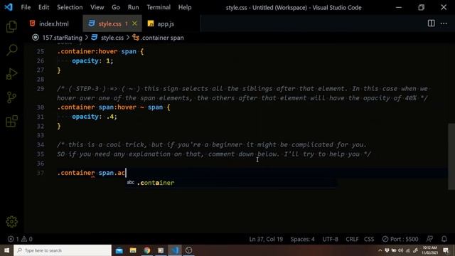 How To Make a JavaScript Star Rating Design - HTML, CSS & JavaScript смотреть онлайн