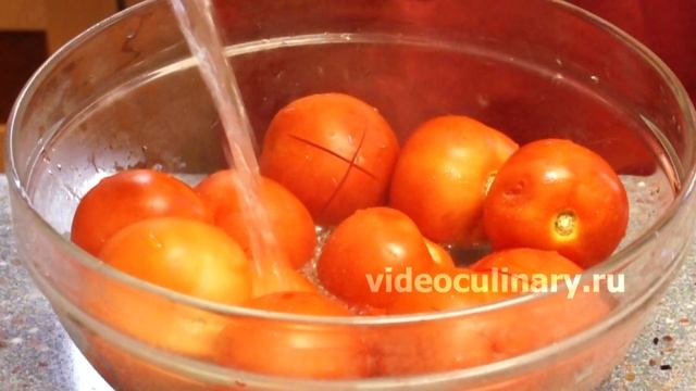 Два способа очистки помидоров - Рецепт Бабушки Эммы смотреть онлайн