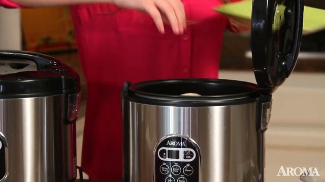 Aroma 20-Cup Digital Rice Cooker & Food Steamer (ARC-150SB) смотреть онлайн