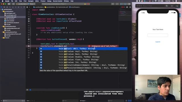 UserDefaults Basics - Save Data Locally Using UserDefaults | Swift 5 in Xcode 11 смотреть онлайн