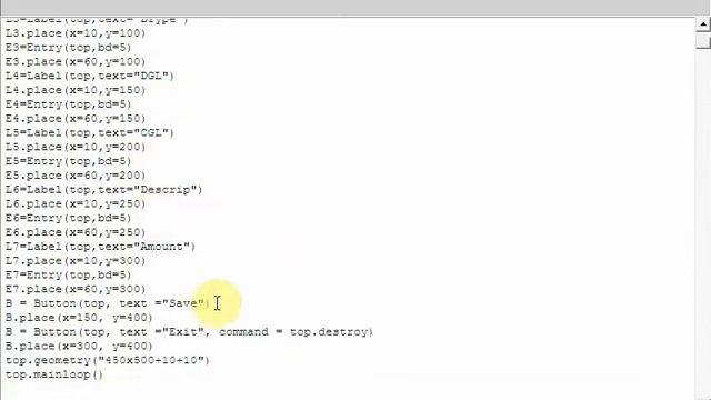 Python Accounting Part 4 Tkinter 3 Entry field, Button Save & Exit Next video combo box смотреть онлайн