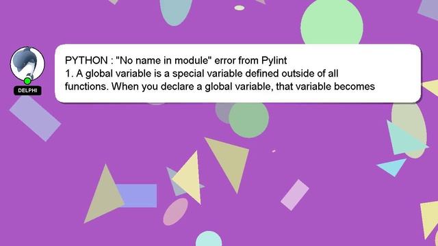 PYTHON : "No name in module" error from Pylint смотреть онлайн