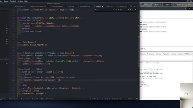 Build a real time chat using React, Typescript, Apollo - Part 3 - React Hooks and React Context смотреть онлайн