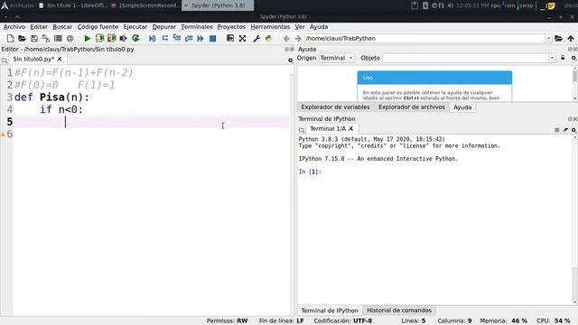 Numeros de Fibonacci en Calc y Python смотреть онлайн