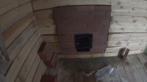Установка банной печи
