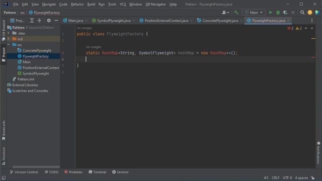 Java шаблон Легковес/Приспособленец/Flyweight смотреть онлайн