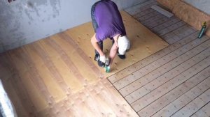 Выравнивание деревянного пола фанерой  ??