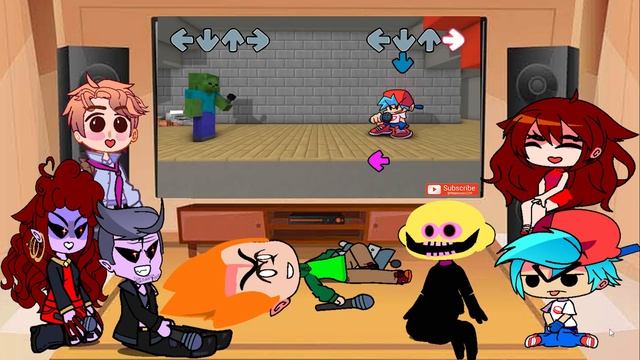 FNF soft react to Friday Night Funkin' Challenge | Monster school Minecraft Animation Gacha club mo смотреть онлайн