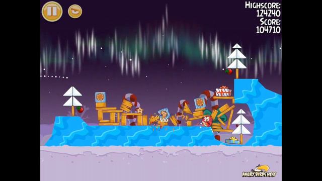 Angry Birds Seasons Winter Wonderham 1-8 Walkthrough 3 Star смотреть онлайн