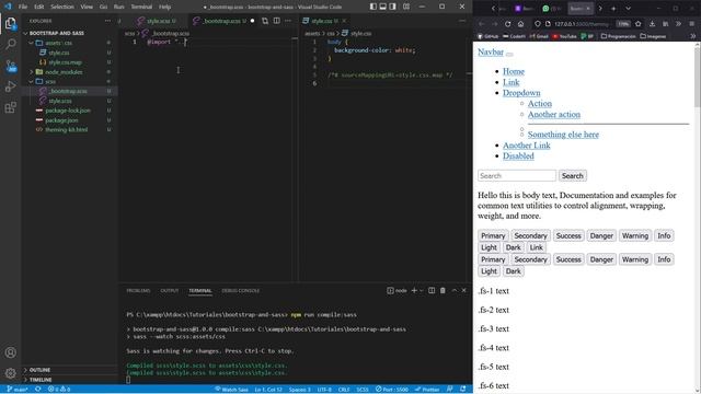 Entorno de trabajo con Bootstrap & Sass (SCSS) смотреть онлайн