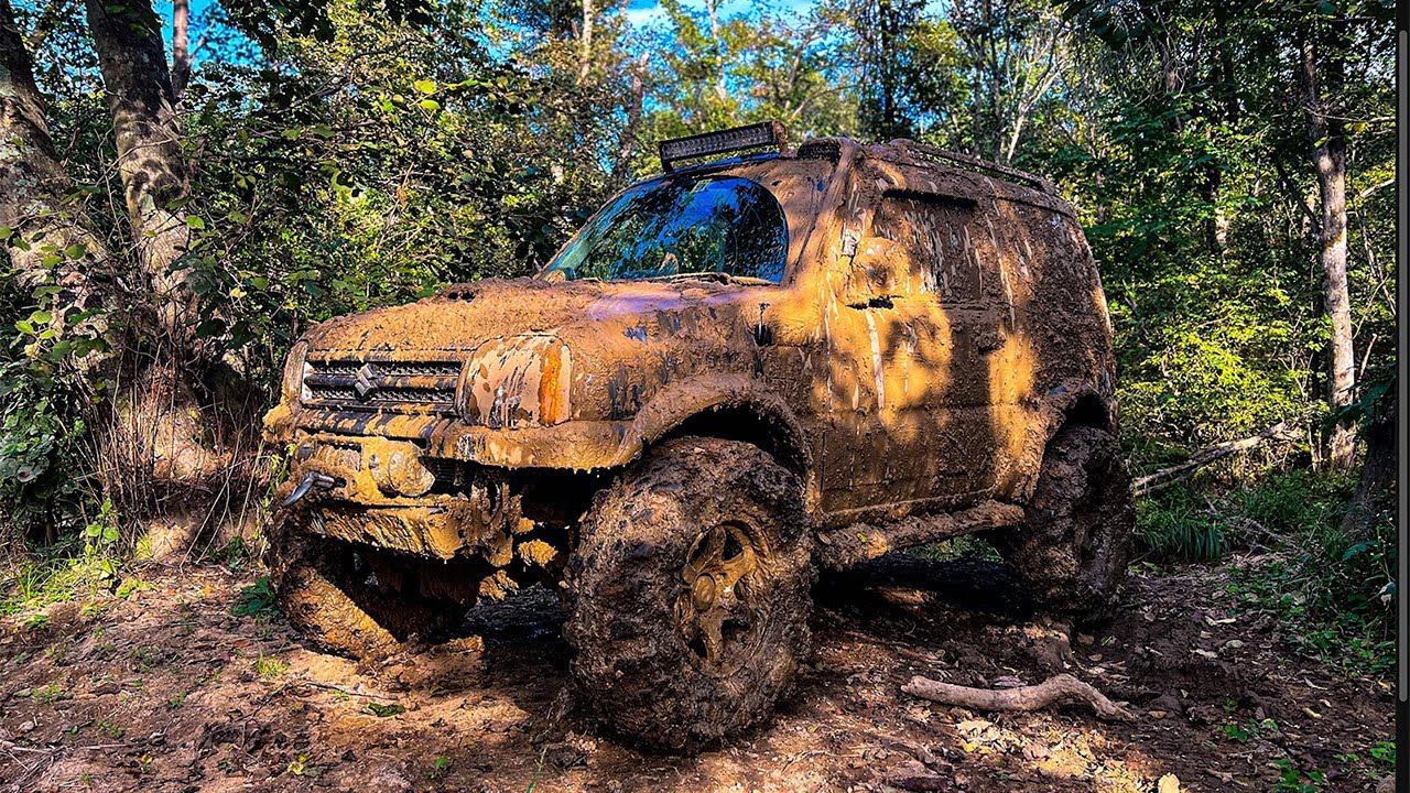 Подготовленный Suzuki Jimny JB23W бездорожье. OFF-Road.