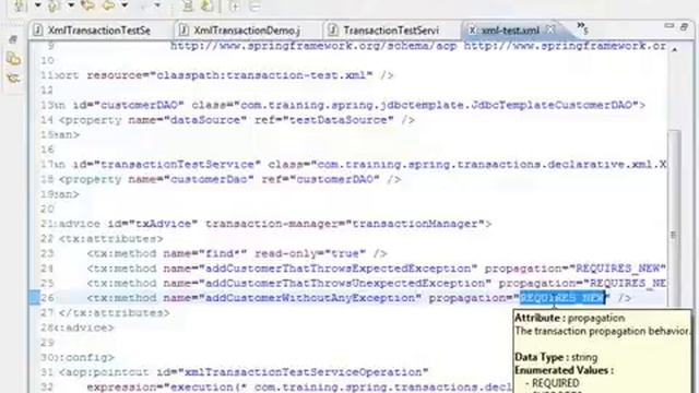 Spring Declarative Transaction Management Tutorial смотреть онлайн