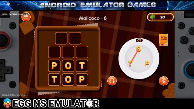 Chef Word Ardee EGG NS 2.1.8 Game test with settings смотреть онлайн