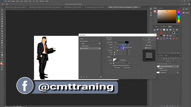 Drop shadow photoshop cc || add shadow in photoshop || Photoshop shadow effect ✅ смотреть онлайн