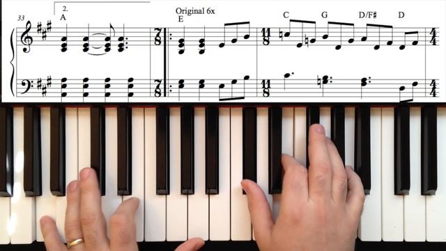 "Here Comes The Sun" by The Beatles—easy piano arrangement смотреть онлайн