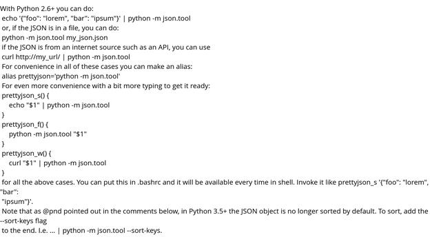 How can I pretty-print JSON in a shell script? смотреть онлайн