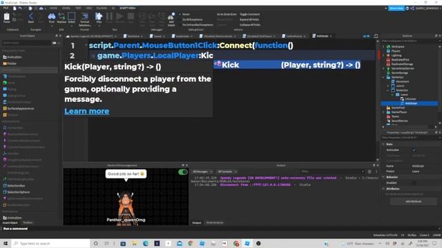 How to make a leave button | Roblox Studio Tutorial смотреть онлайн