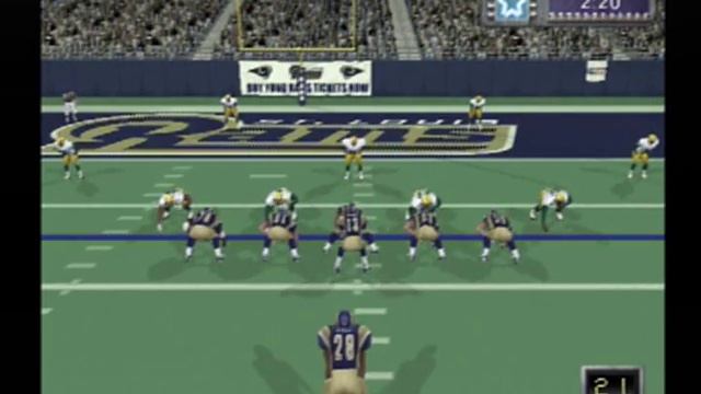 NFL QB Club 2002 Playstation 2 (Packers vs Rams) смотреть онлайн
