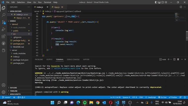Video#16 - Selecting multiple rows from the database using MYSQL , NodeJS and ReactJS смотреть онлайн