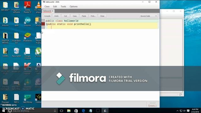 How to write Hello World in Bluej смотреть онлайн