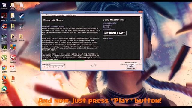 How To Download MineCraft 1.9 For Free On PC 2016! [Windows 7/8/10] смотреть онлайн