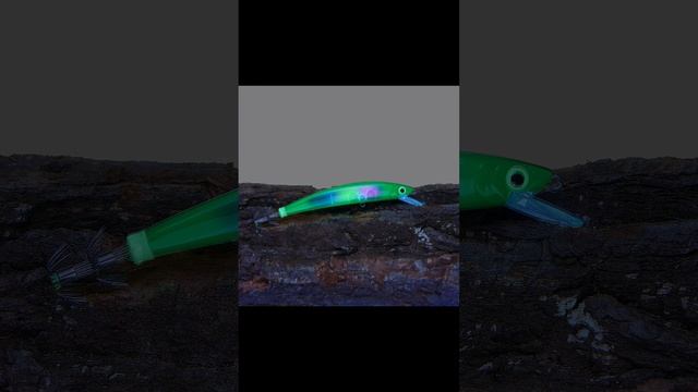 Кальмарный воблер Rainbow Green (17 гр) от Mr. Musurok