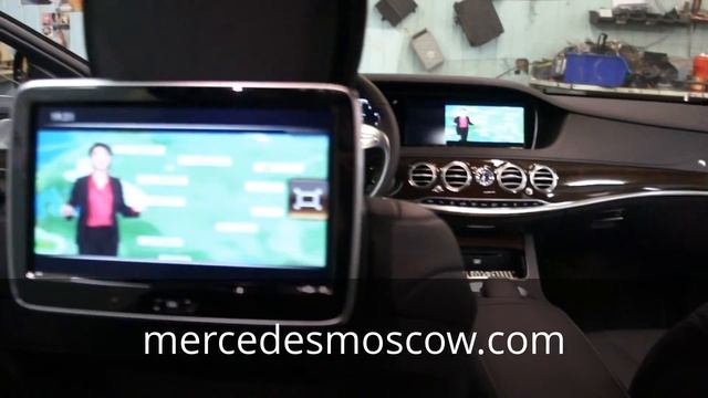 ТВ ТЮНЕР + ПОДКЛЮЧЕНИЕ К ЗАДНИМ МОНИТОРАМ. MERCEDES S-CLASS W222 смотреть онлайн