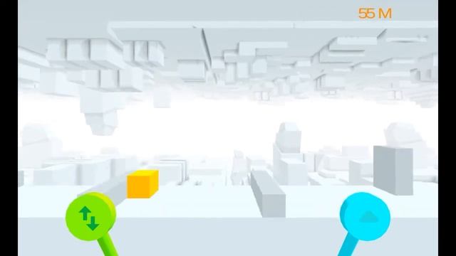 Hard jumper 3D - управляйте маленьким желтым кубом. смотреть онлайн