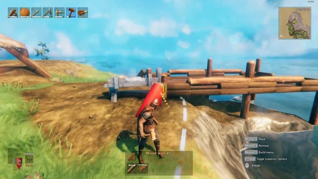 Valheim - How to build a dock - low level materials (quick build) смотреть онлайн