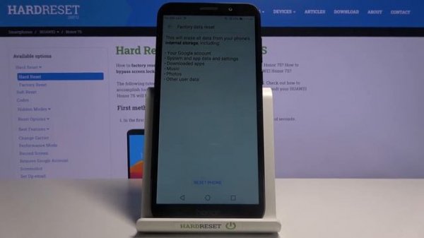 How to Bypass Google Verification on HUAWEI Honor 7S – Remove Factory Reset Protection