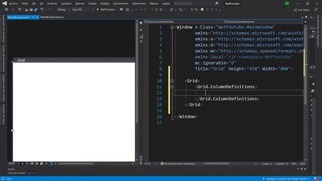 Curso WPF con C# -1. Presentación y manejo de grid panel. (Parte 1/2) смотреть онлайн