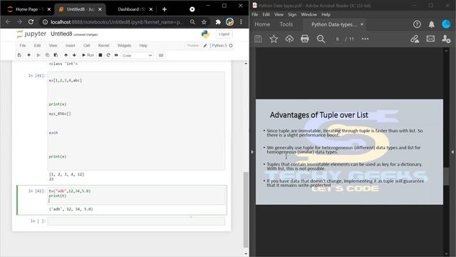 Data Types in Python | #SSR4coding Day 1| Om Sarraf & Sashank Vasireddy | TECHY GEEKS | смотреть онлайн