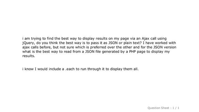 jQuery : Best way to display data via JSON using jQuery смотреть онлайн
