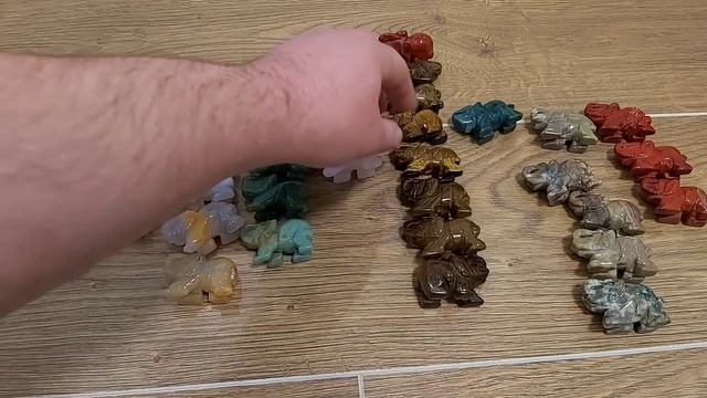 Слоны из натурального камня. Новинки фигурки из камня. смотреть онлайн